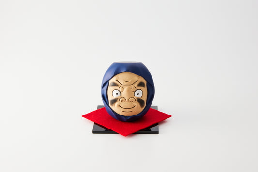 Yoichi Nishiyama Hakata Doll Daruma (Blue)