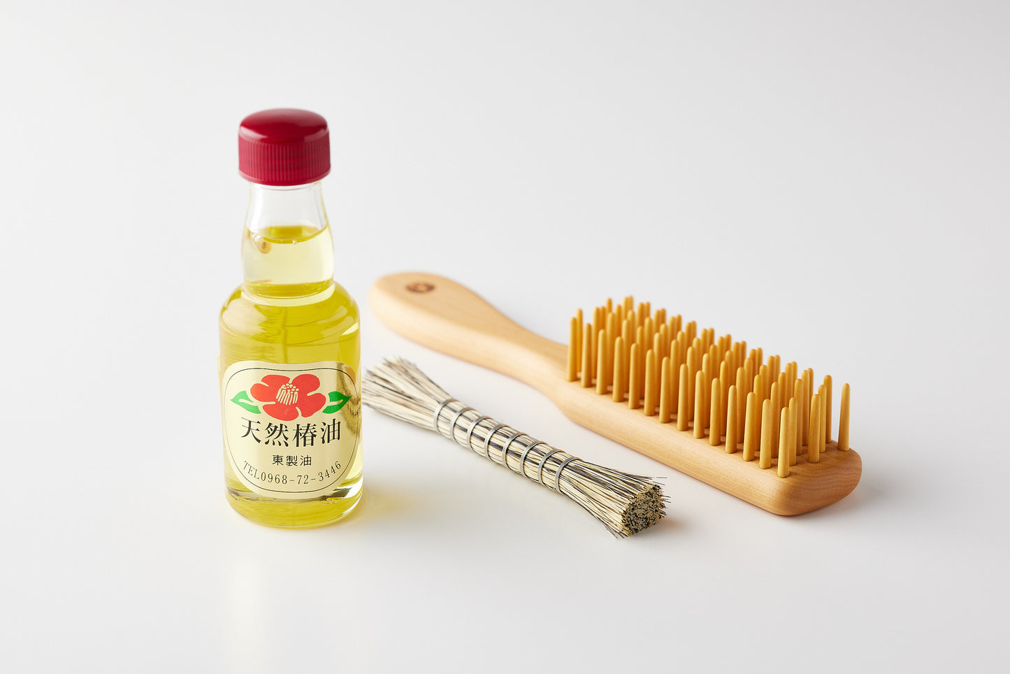 Beppu Tsuge Kogei Tsuge Brushes, 4 Rows, Large
