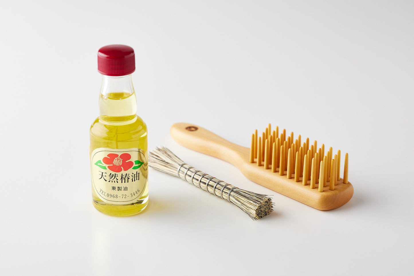 Beppu Tsuge Kogei Tsuge Brush, 4 Rows, Small