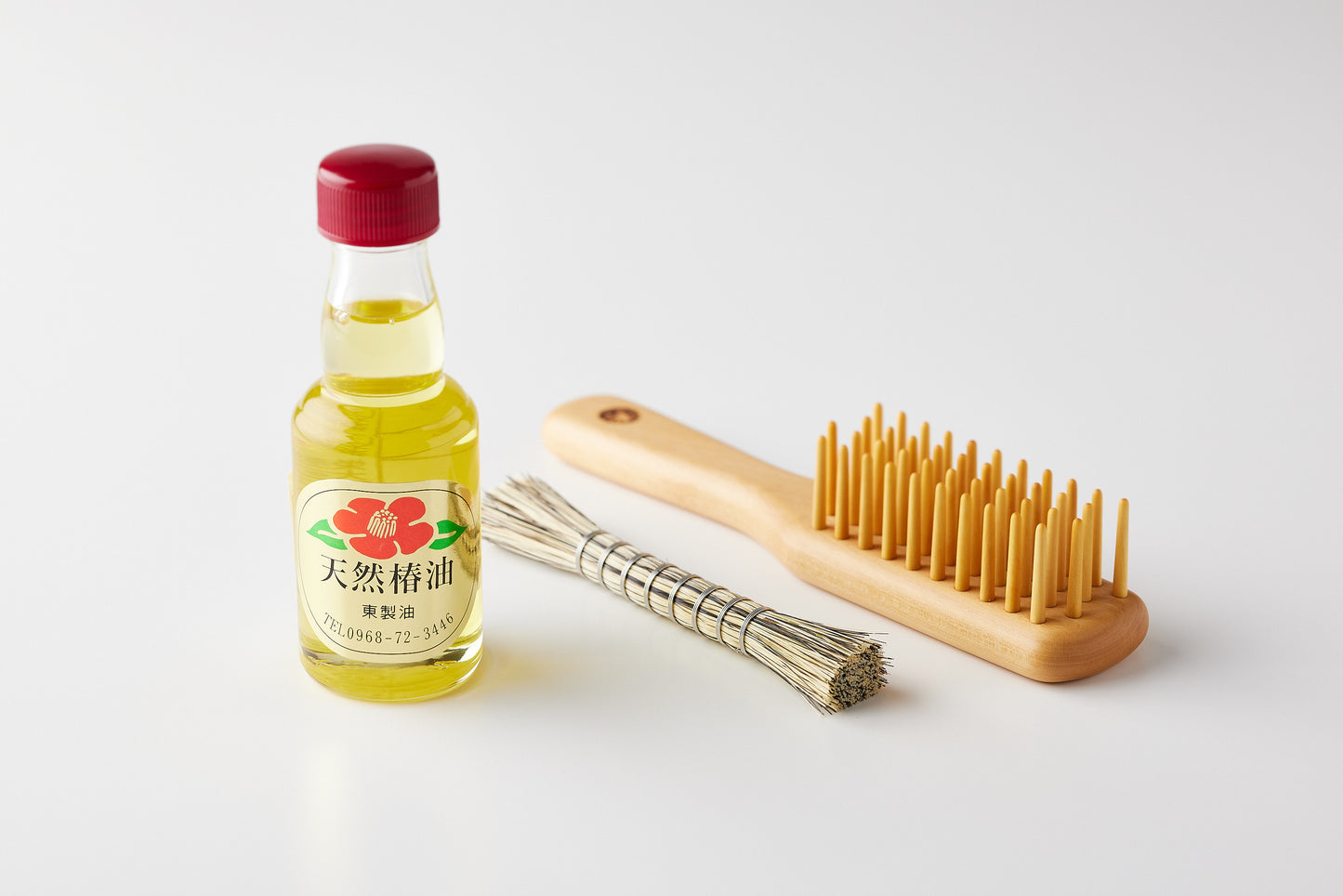Beppu Tsuge Kogei Tsuge Brush, 4 Rows, Small