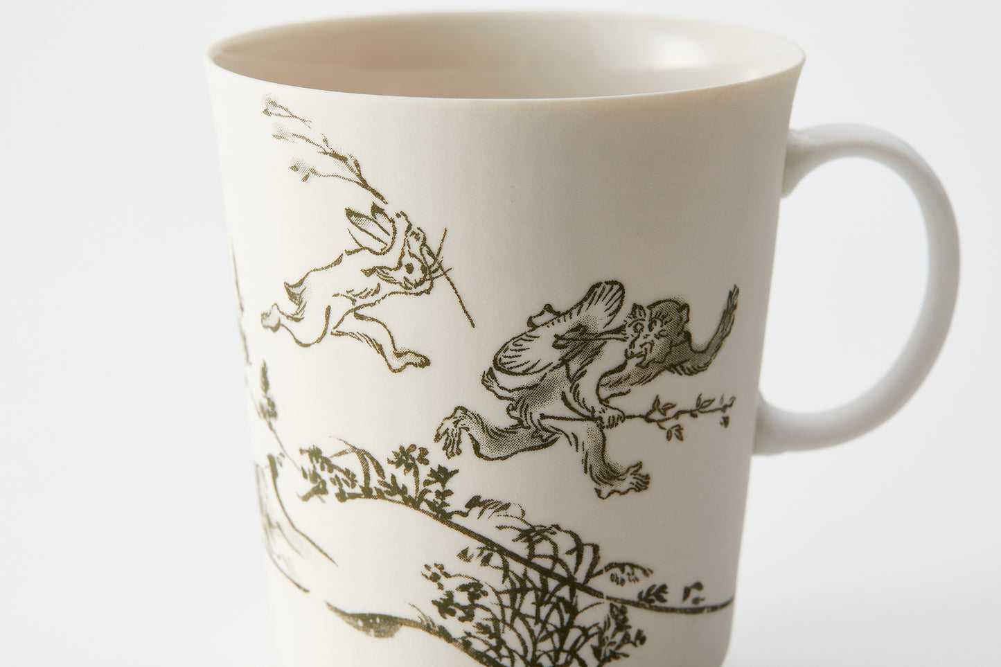 丸直製陶所 染付切立マグ 鳥獣戯画