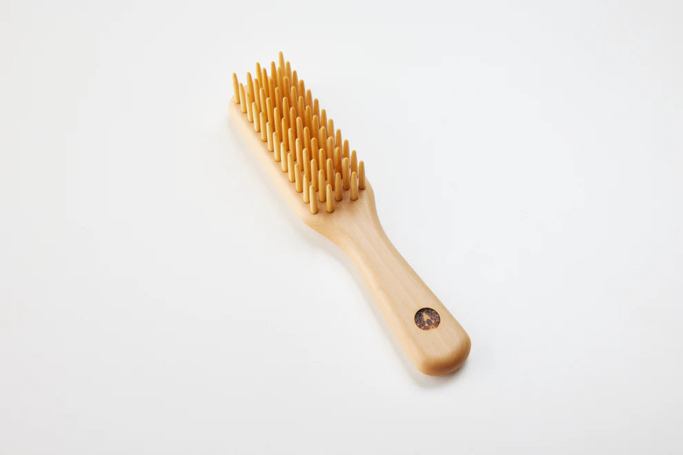 Beppu Tsuge Kogei Tsuge Brush 5 Rows Small - Care Set