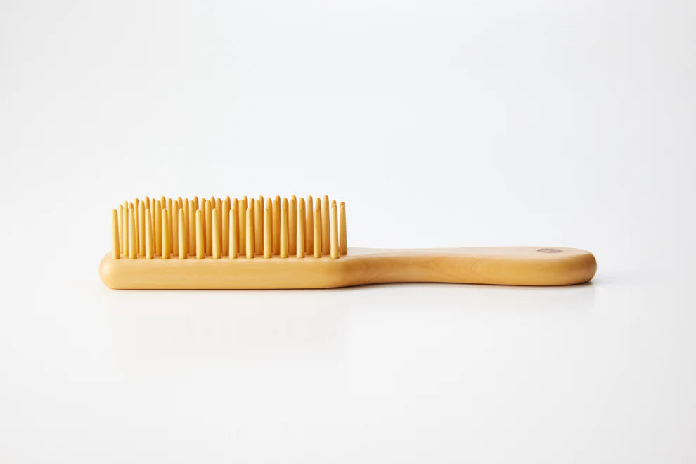 Beppu Tsuge Kogei Tsuge Brush 5 Rows Large - Care Set
