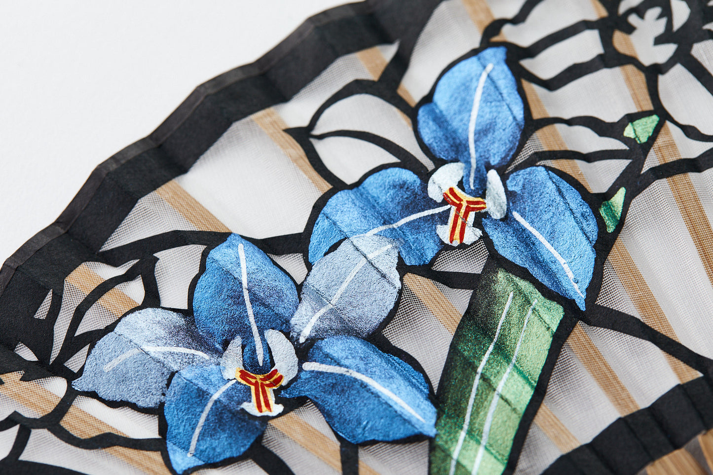 Satsukisen,Folding fan,Orchid