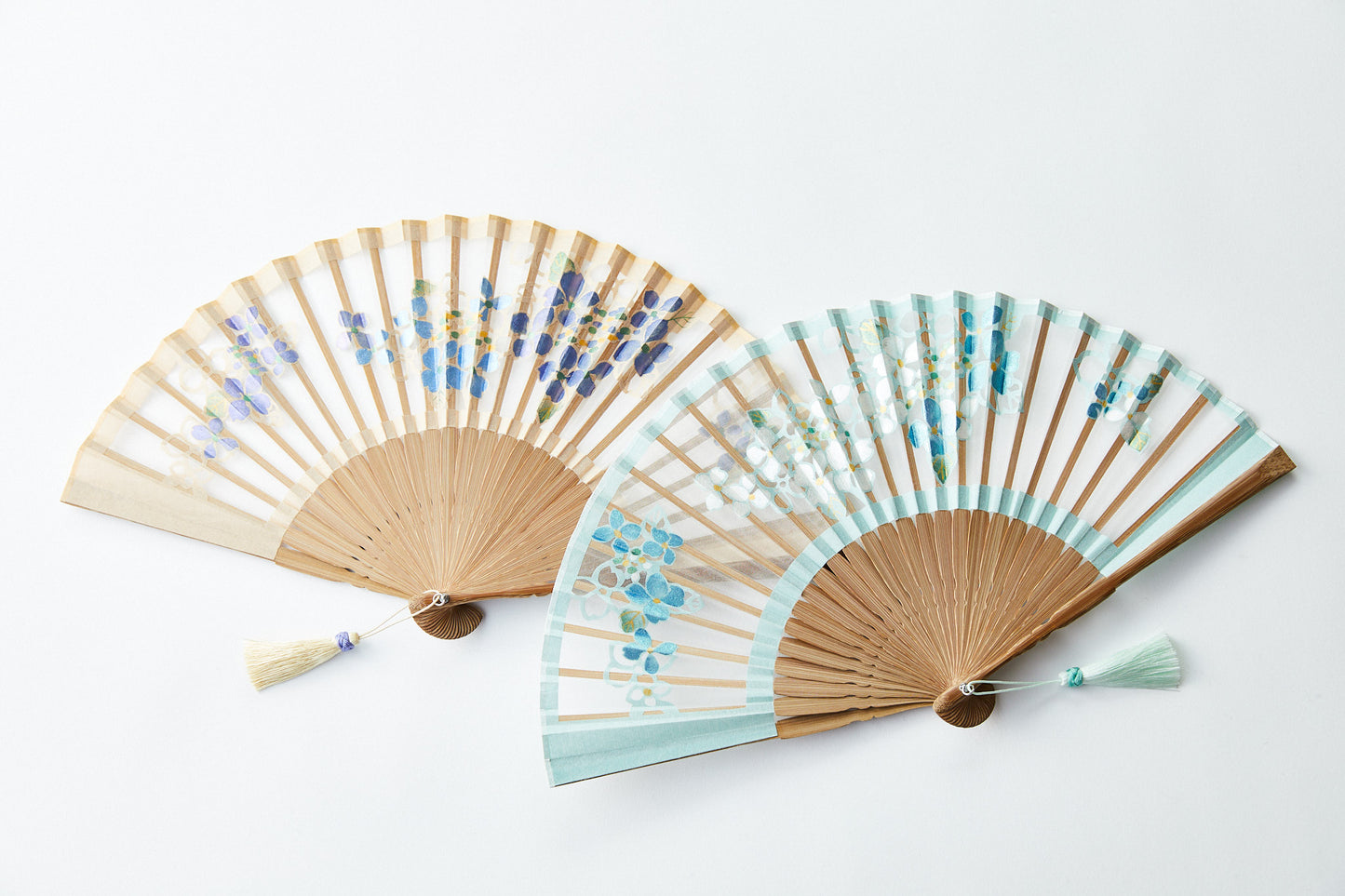 Satsukisen,Folding fan,Hydrangea