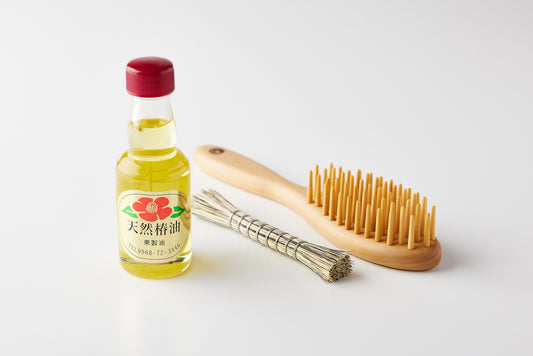 Beppu Tsuge Kogei Tsuge Brush Oval - Care Set