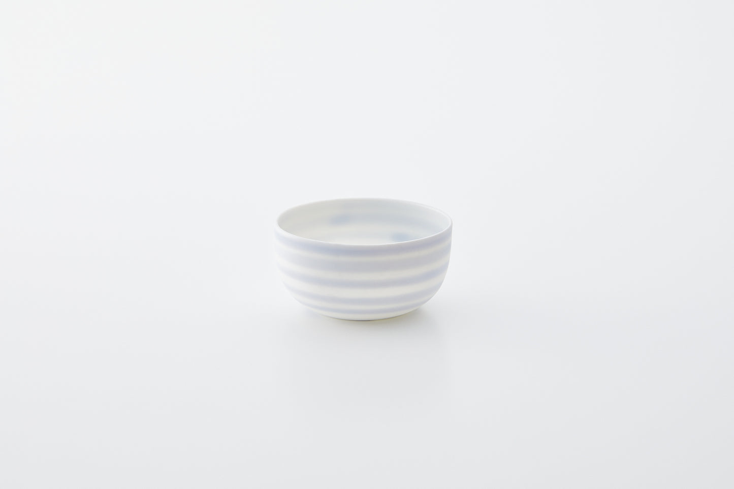 Marunao Pottery - Sake cup, square, blue line