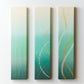 福田喜シルクアートパネル 緑風（55cm×12cm×3連）